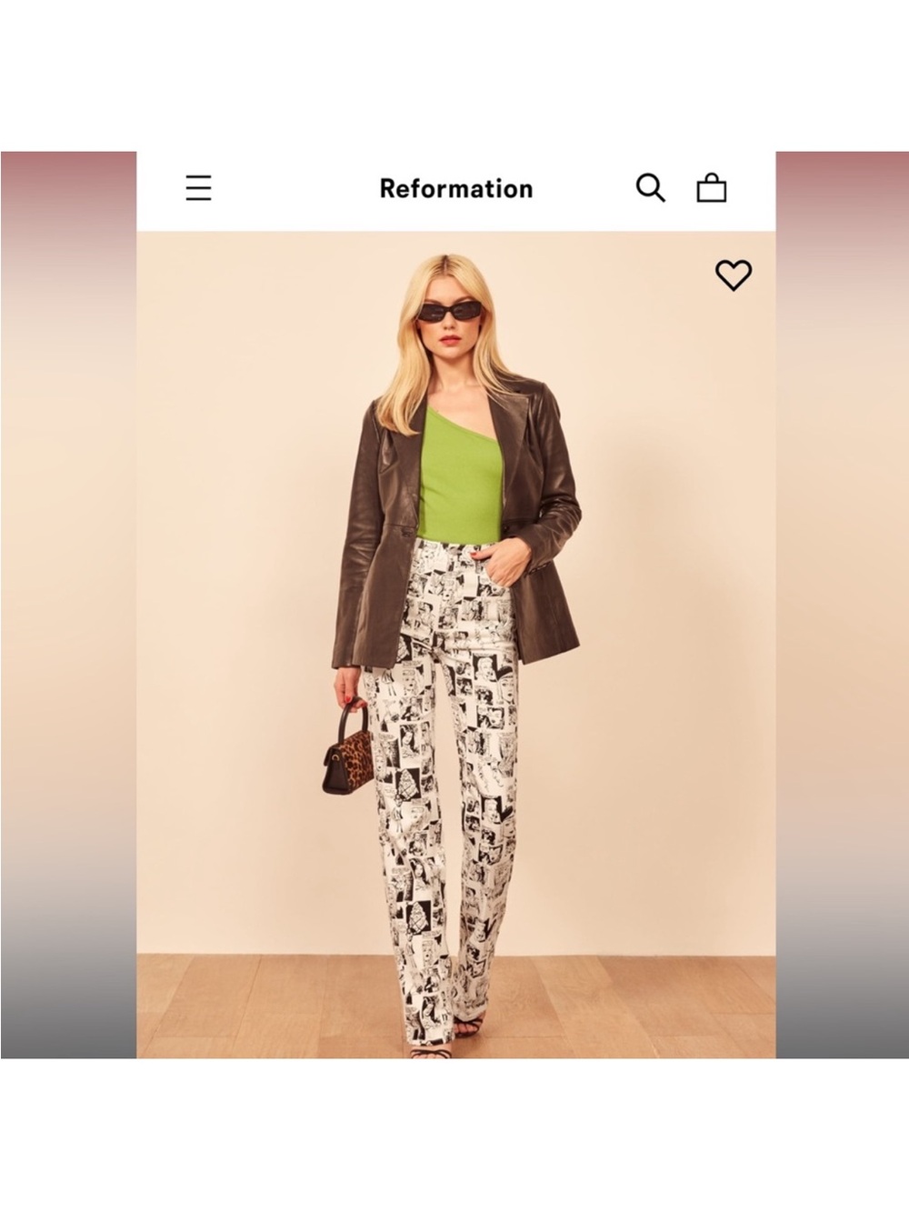 Reformation Comic Newspaper Jeans